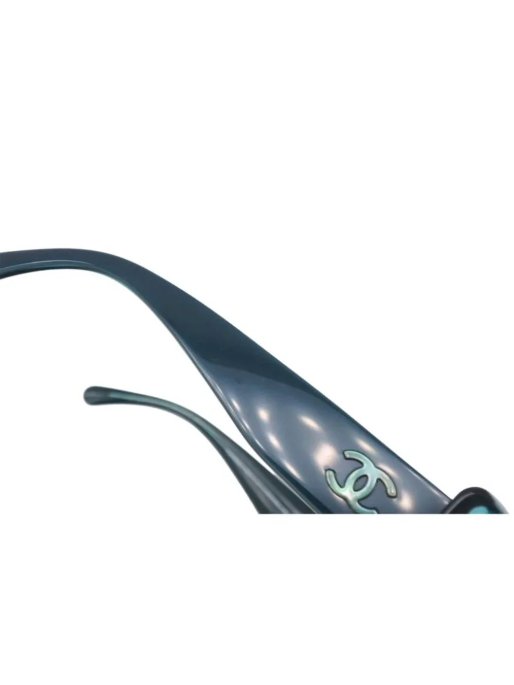 Chanel Sunglasses Eyewear CC Logo Clear Green